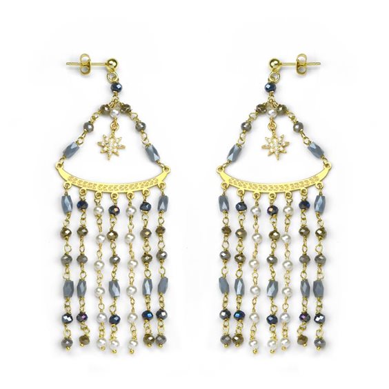 Orecchini Misis Donna Notre Dame in Argento Cristallo OR10029 - OR10029